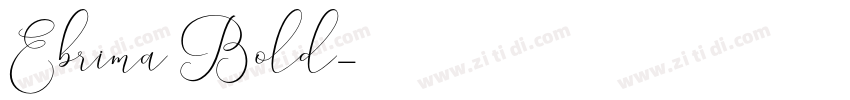 Ebrima Bold字体转换